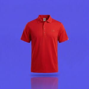 North Face Men's XL NWT Red Clay Short Sleeve Polo Shirt
